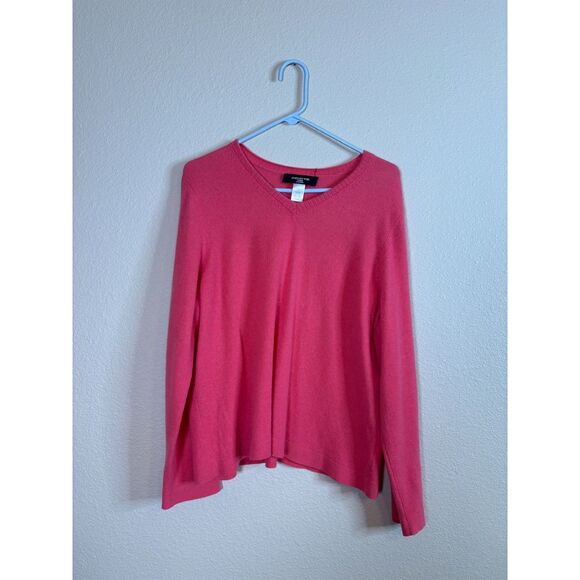 jones new york womens 100% cashmere size 2XL hot pink - Picture 4 of 6